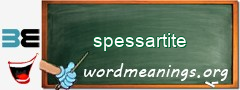 WordMeaning blackboard for spessartite